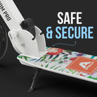 Apollo 'Phantom Pro' Opvouwbare en in hoogte verstelbare stadsscooter Flamingo