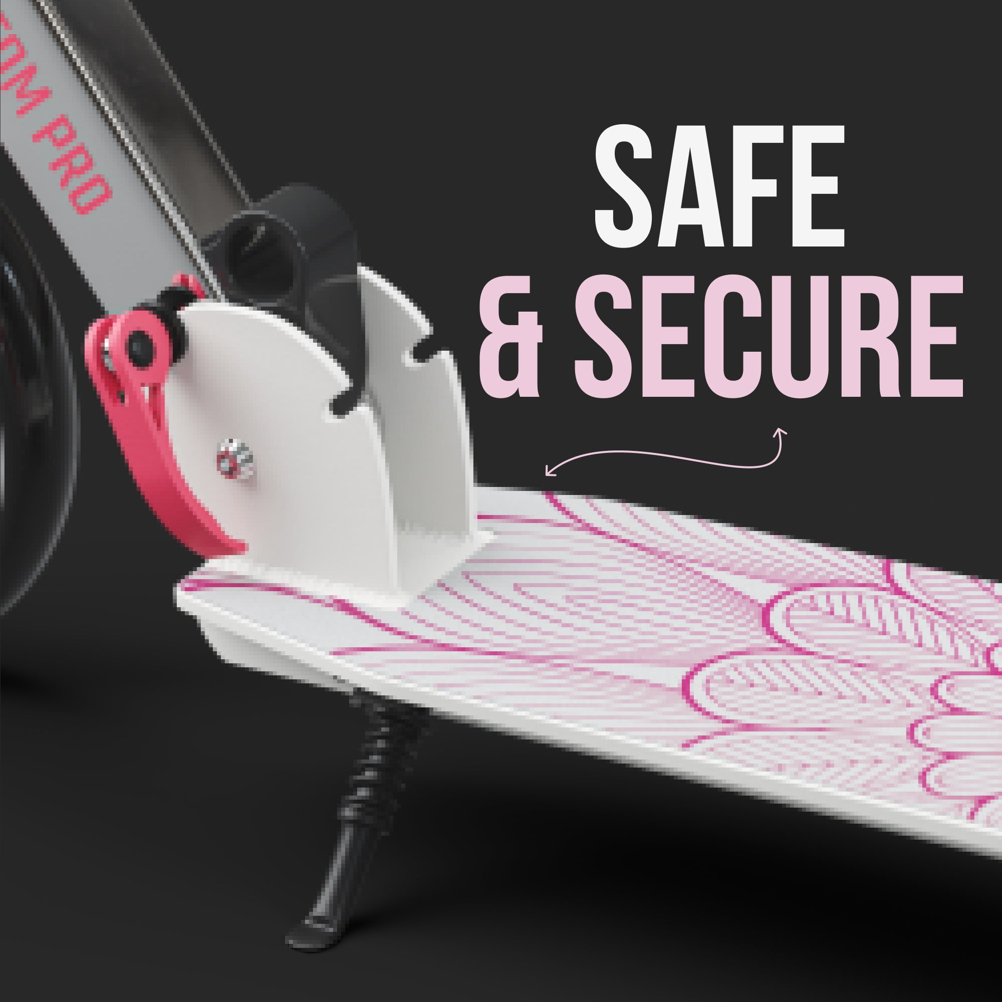 Apollo 'Phantom Pro' Opvouwbare en in hoogte verstelbare stadsscooter Roze