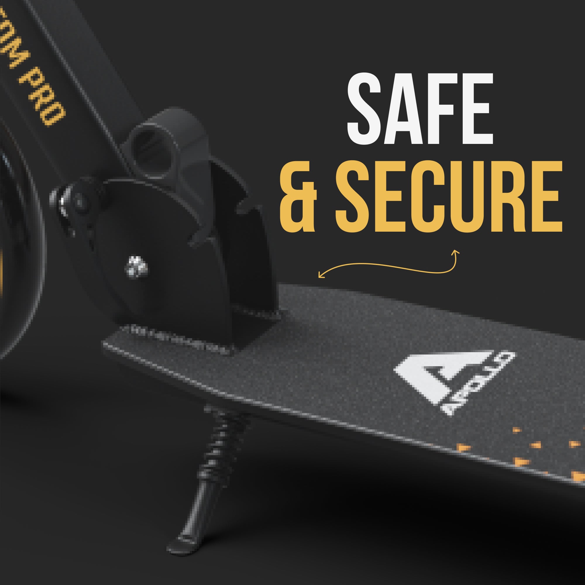 Apollo 'Phantom Pro' Opvouwbare en in hoogte verstelbare stadsscooter Goud