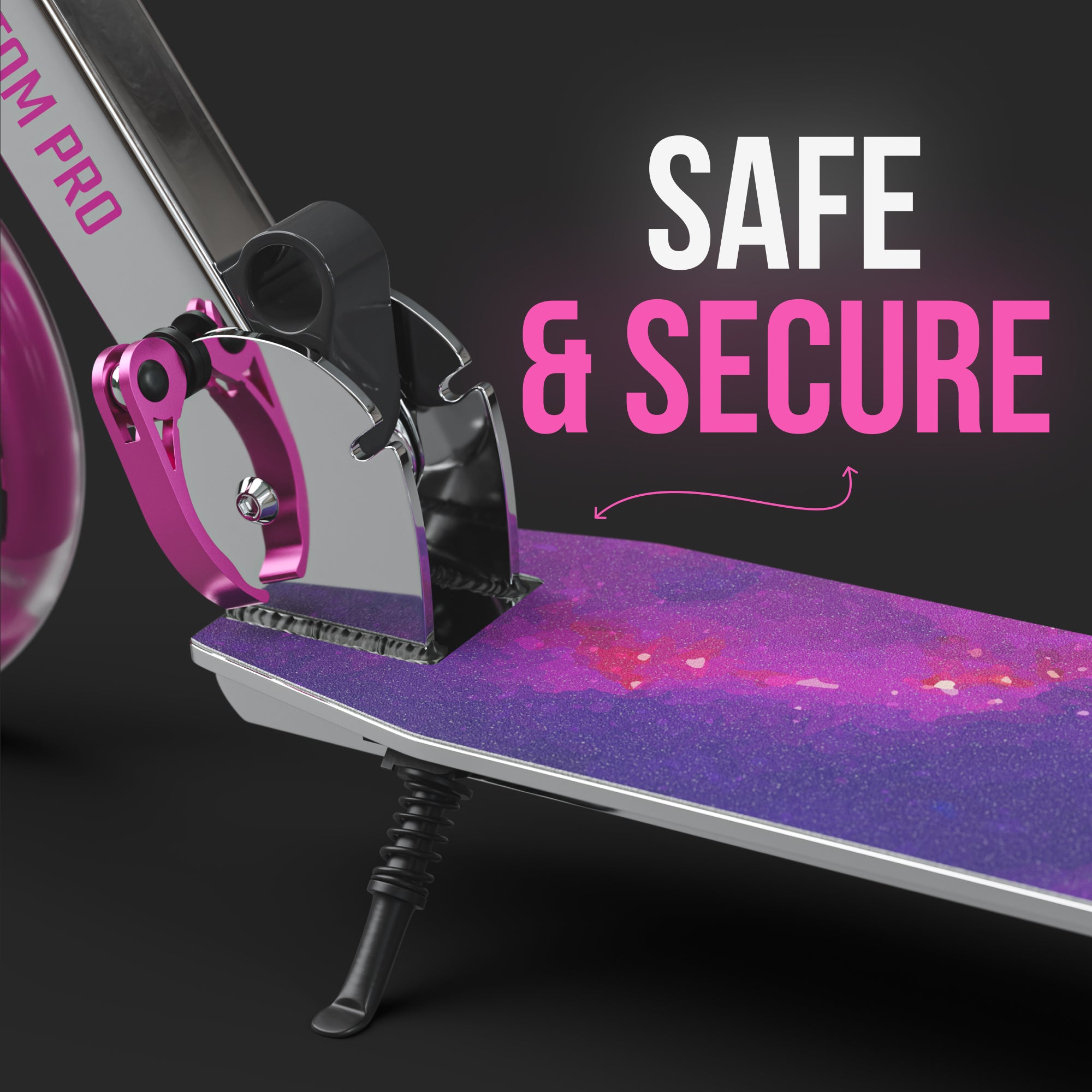 Apollo 'Phantom Pro' Opvouwbare en in hoogte verstelbare stadsscooter Starlight