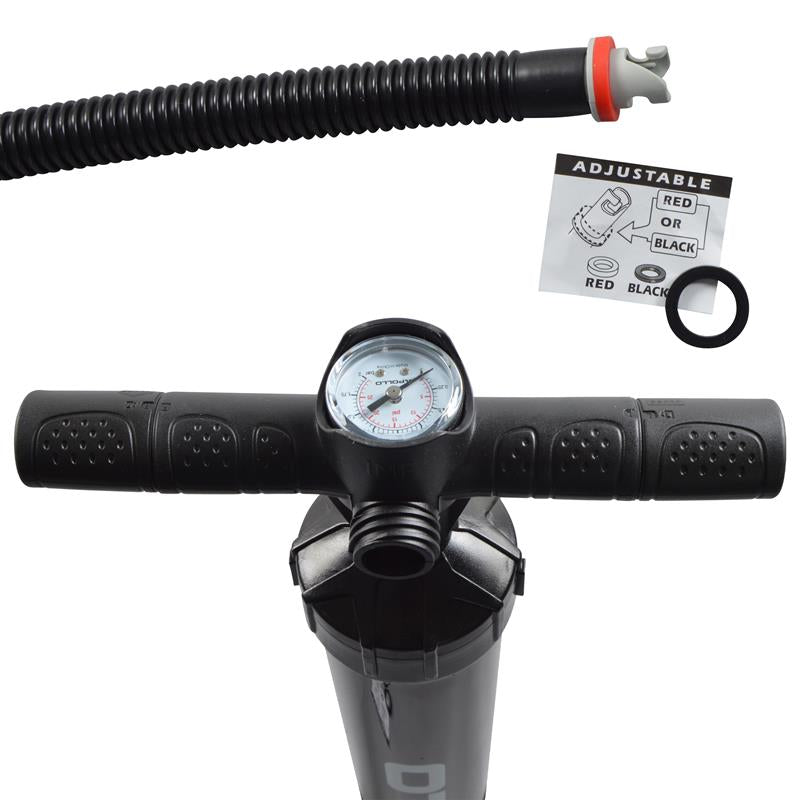 Apollo Dubbelwerkende Luchtpomp voor SUP Paddle Boards - tot 2 bar