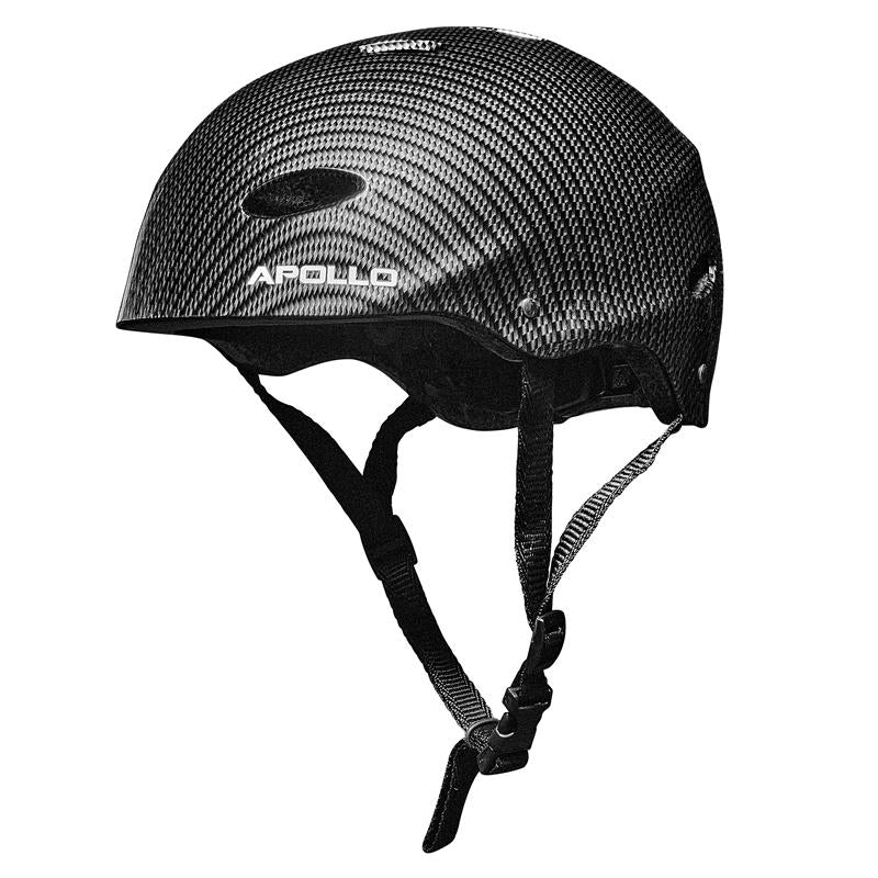 Apollo Skate Helm Fietshelm - Verstelbare Skateboard, Scooter, BMX Helm - Bright Carbon