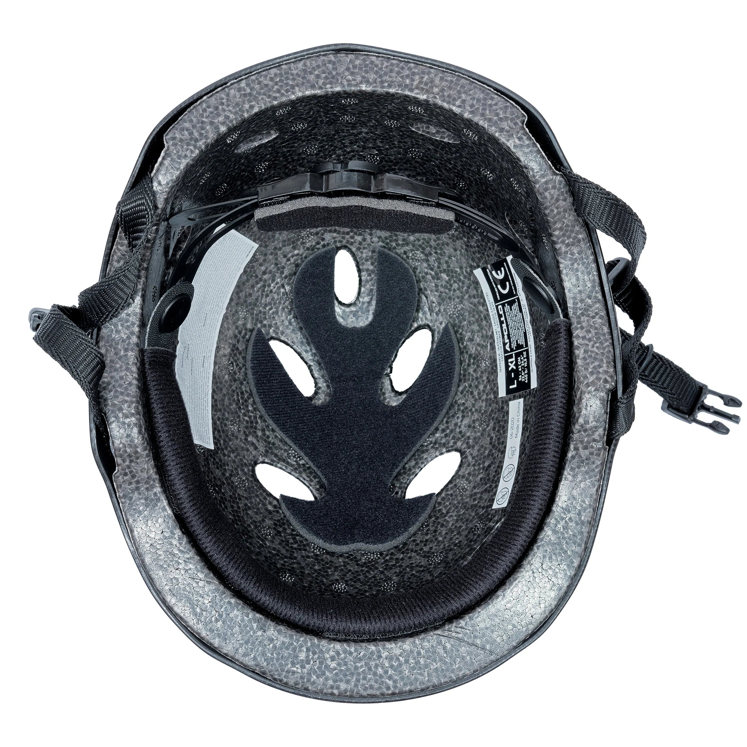 Apollo Skate Helm Fietshelm - Verstelbare Skateboard, Scooter, BMX Helm - Bright Carbon