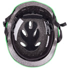 Apollo Skate Helm Fietshelm - Verstelbare Skateboard, Scooter, BMX Helm - Broken Green