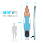 Apollo SUP Board 'Infinity Pro' 3,65m incl. SUP Peddel, Pomp en Reparatiekit Infinity Pro