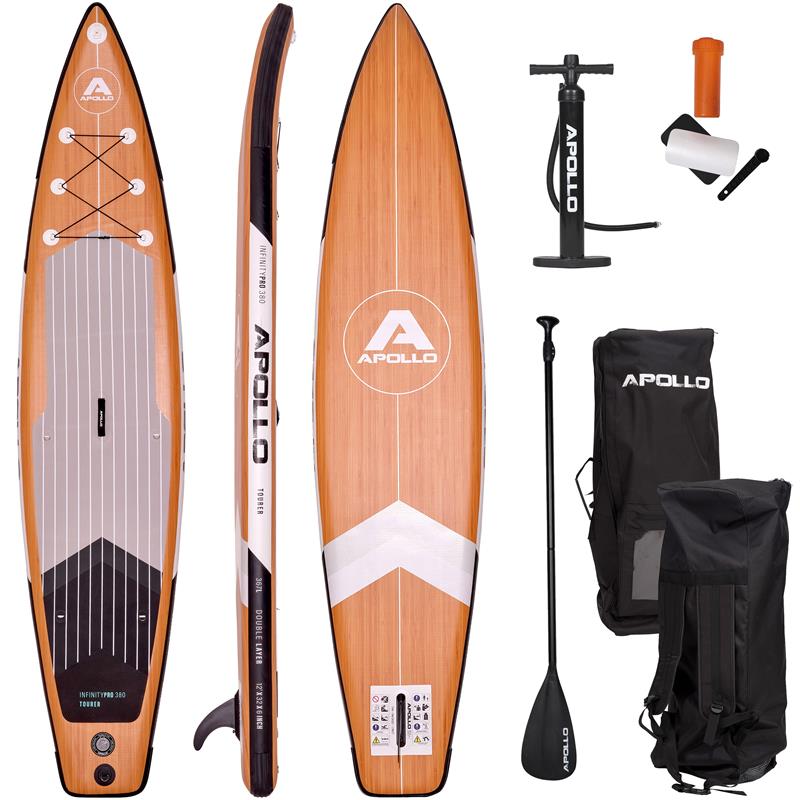 Apollo SUP Board 'Infinity Tourer' 3,8m incl. SUP Peddel, Pomp en Reparatiekit Infinity Tourer