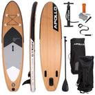 Apollo Funsport NL SUP Board 'Wood' 3m incl. SUP Peddel, Pomp en Reparatiekit Wood Zwart