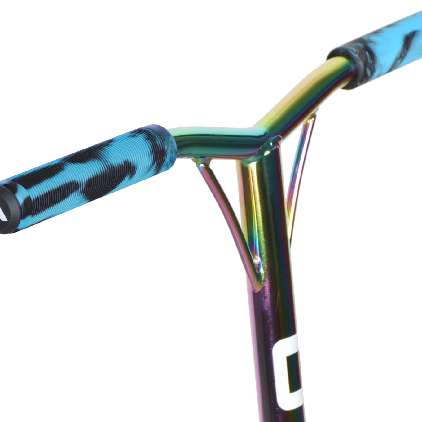 Apollo Apollo Stunt Scooter Handle Grip XL 160mm zachte stuurgrepen met baruiteinden Blauw Zwart