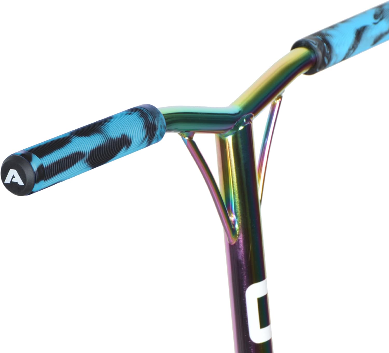 Apollo Apollo Stunt Scooter Handle Grip XL 160mm zachte stuurgrepen met baruiteinden Blauw Zwart