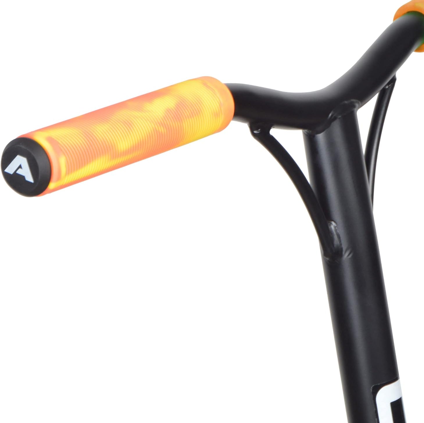 Apollo Apollo Stunt Scooter Handle Grip XL 160mm zachte stuurgrepen met baruiteinden Goud Oranje