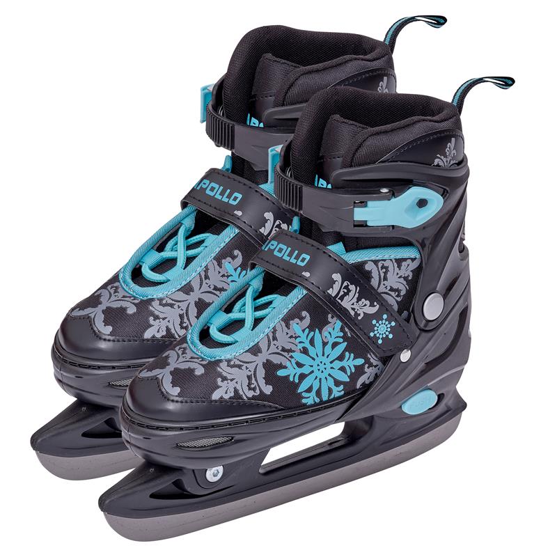 Apollo Verstelbare Kunstschaatsen 'Ice Skates X-Pro' - Zwart/Mint L (39-42)