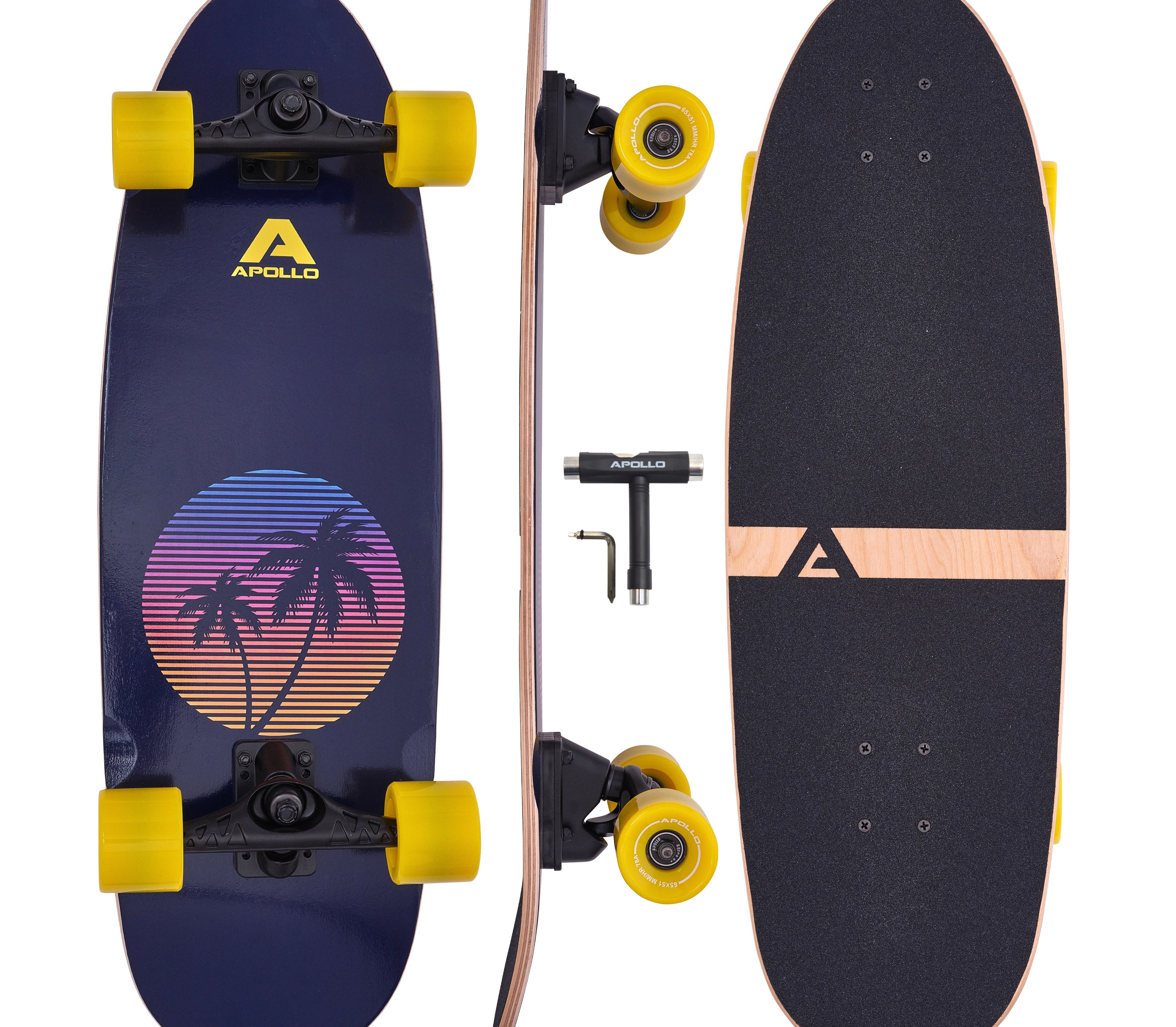 Apollo Surfskate Board - Miami Sunset Miami Sunset