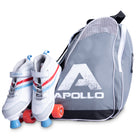 Apollo Funsport NL APOLLO Skatebag praktische tas voor schaatsen en rollersport Zwart Grijs