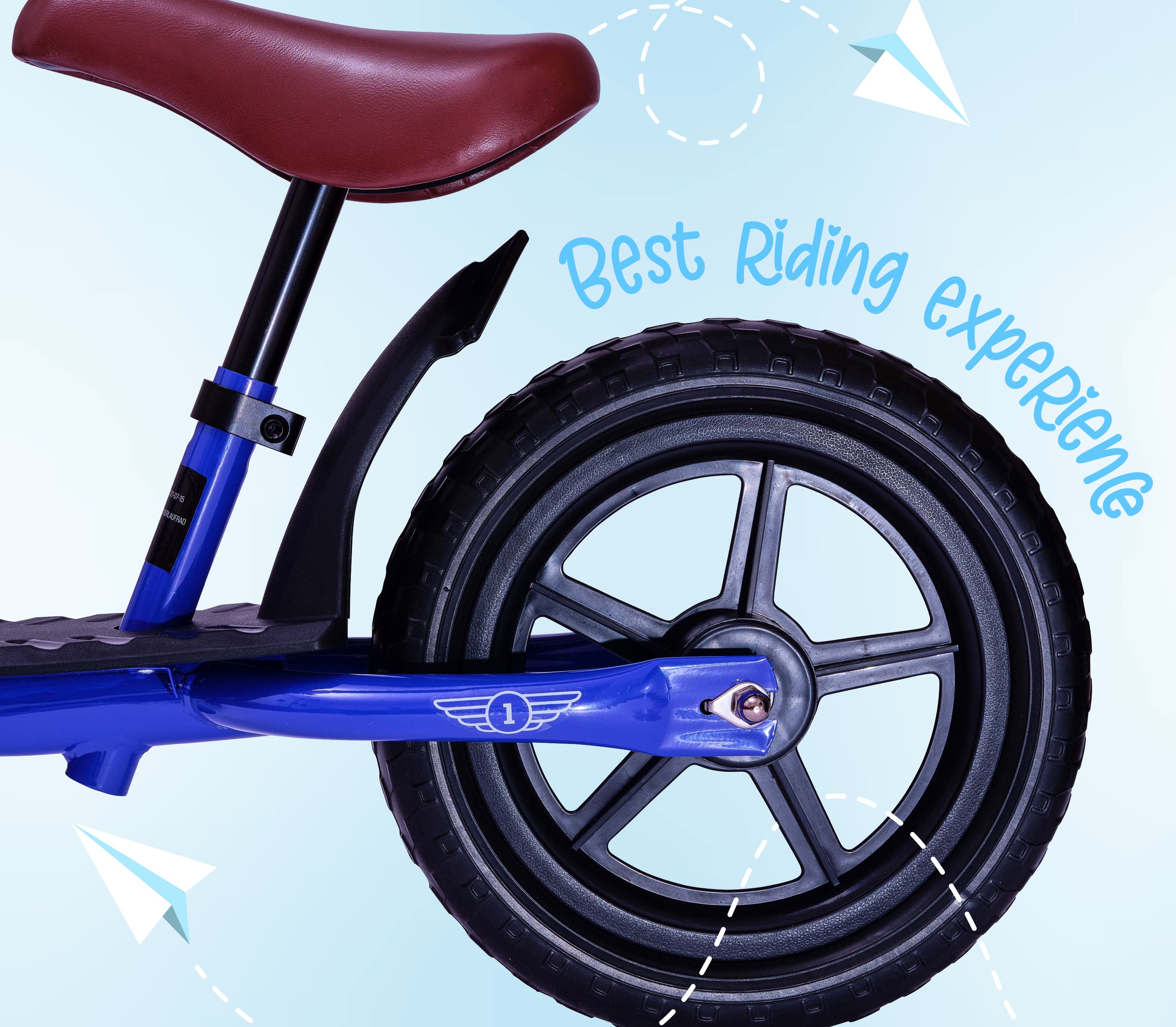Apollo 'Aviator' Loopfiets, Veilige Kinderloopfiets 12 inch Donkerblauw