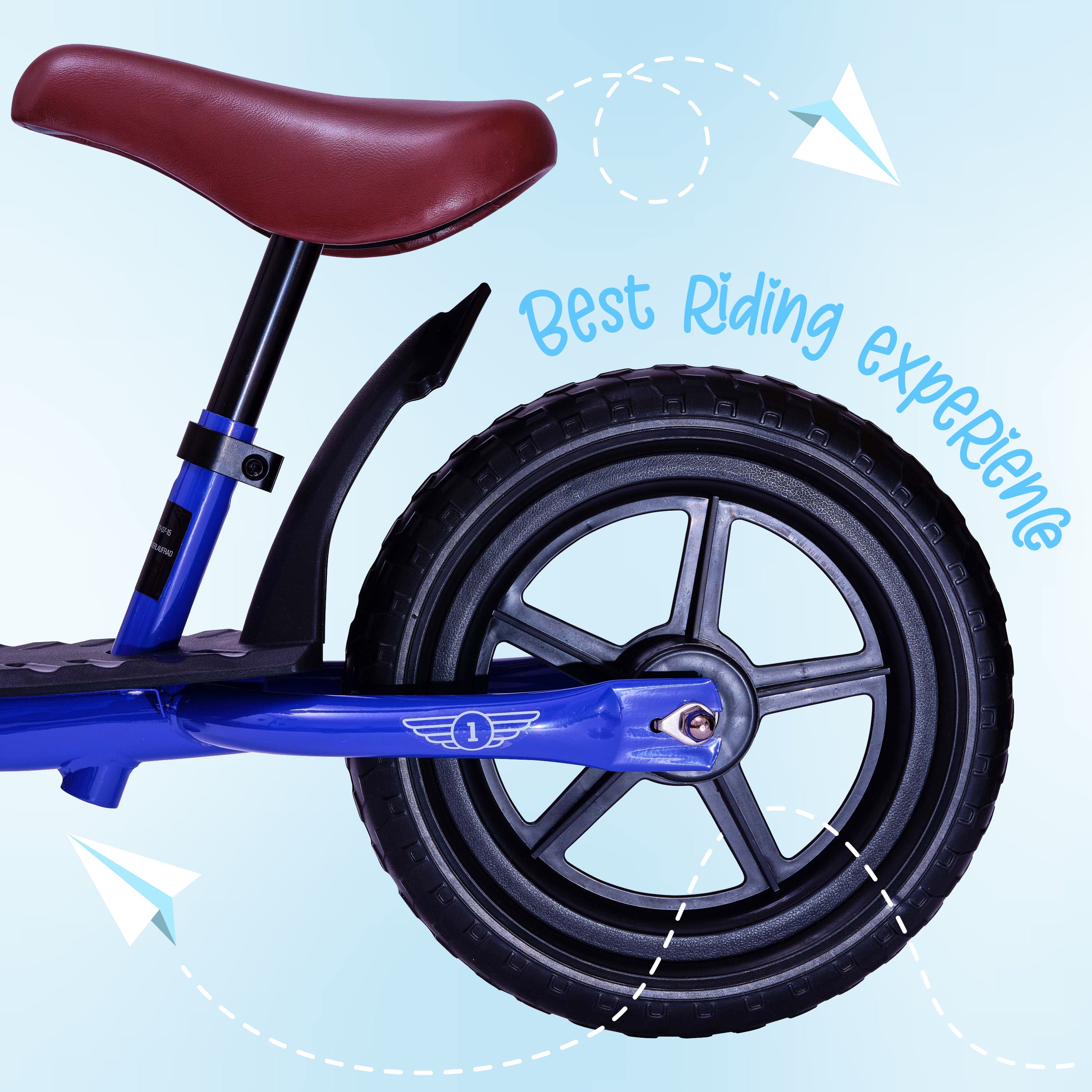 Apollo 'Aviator' Loopfiets, Veilige Kinderloopfiets 12 inch Donkerblauw