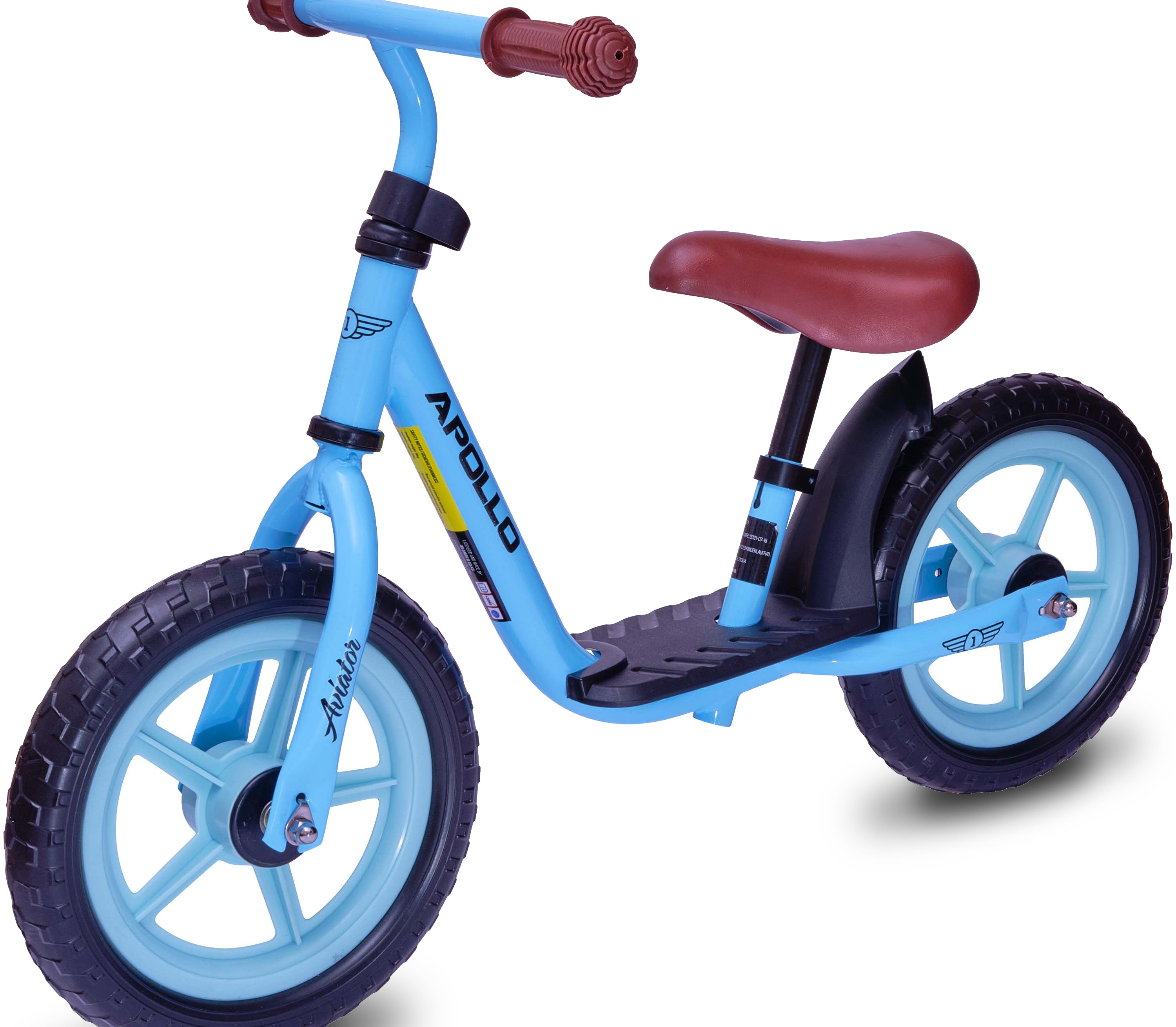 Apollo 'Aviator' Loopfiets, Veilige Kinderloopfiets 12 inch Lichtblauw