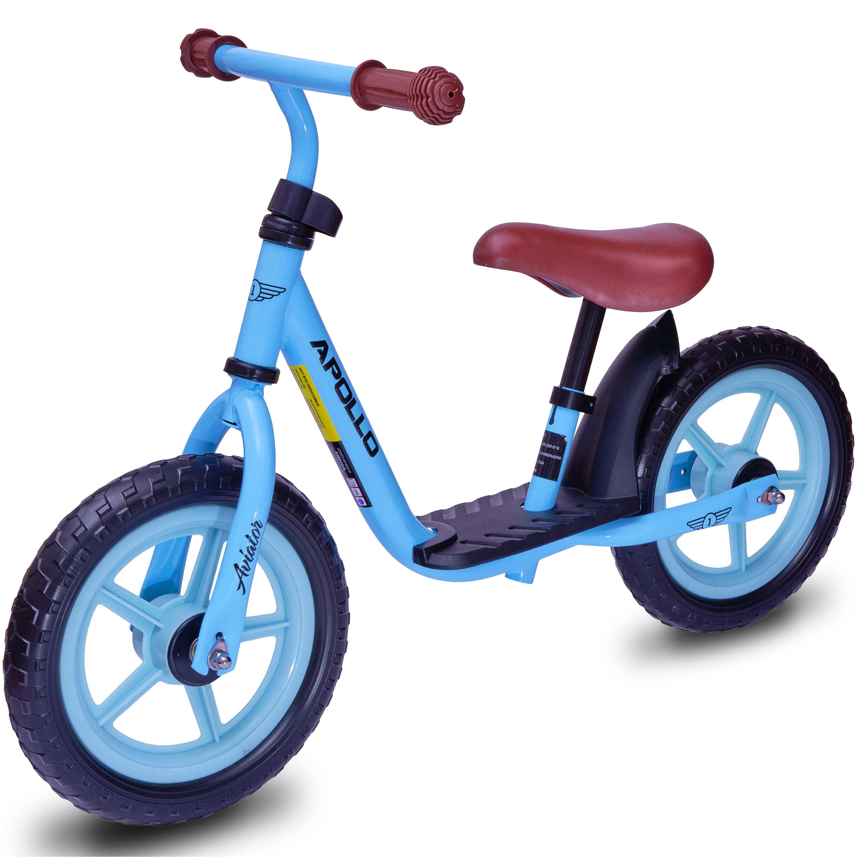 Apollo 'Aviator' Loopfiets, Veilige Kinderloopfiets 12 inch Lichtblauw