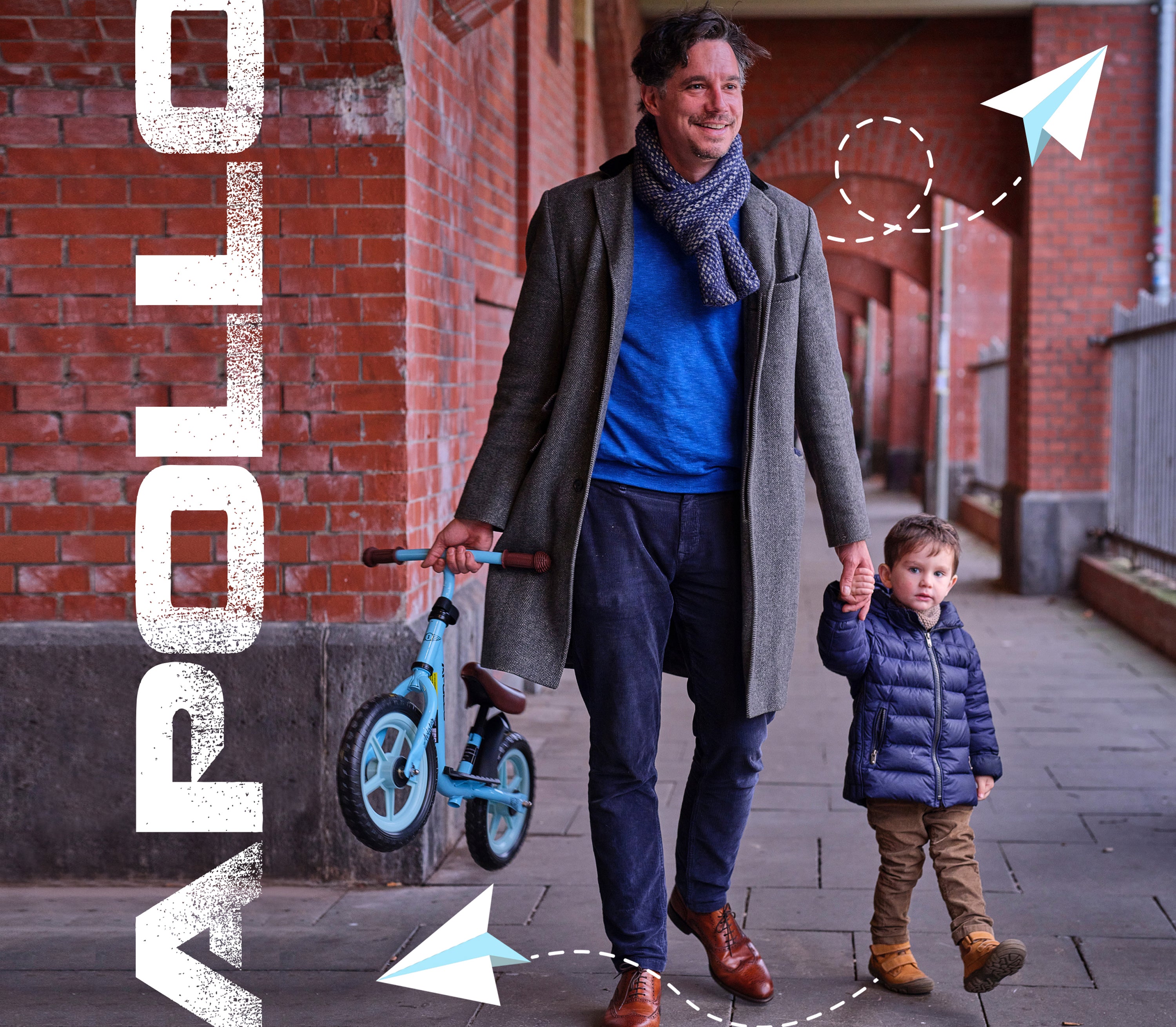 Apollo 'Aviator' Loopfiets, Veilige Kinderloopfiets 12 inch Zwart