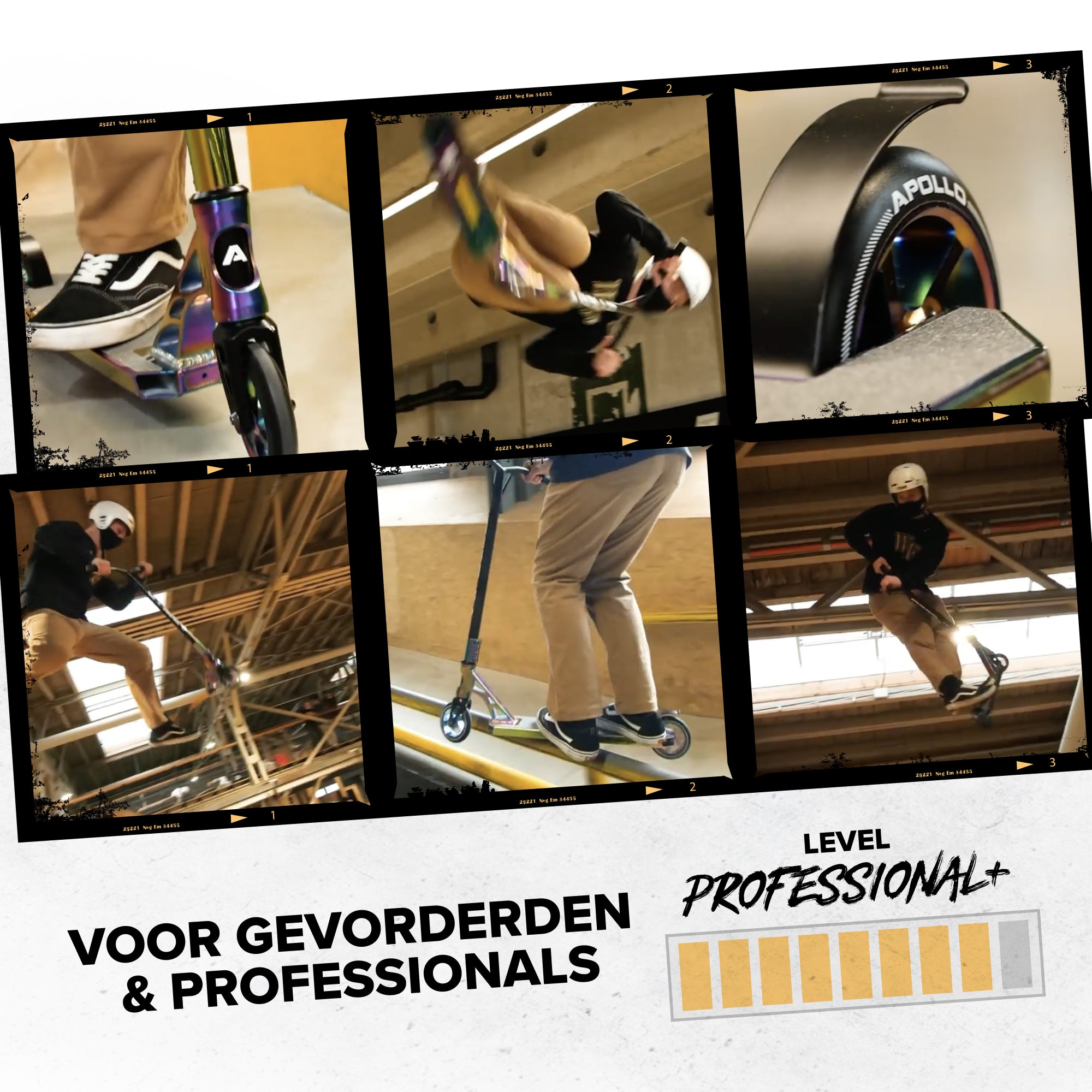 Apollo High-End Stunt Scooter Genesis Pro X Stuntstep met aluminium kern & ABEC 9 Goud