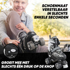 Apollo Verstelbare rolschaatsen 'Super Quads X Pro' maat 31-42, Zwart L (39-42)
