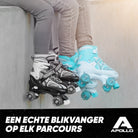 Apollo Verstelbare rolschaatsen 'Super Quads X Pro' maat 31-42, Zwart L (39-42)