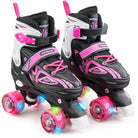 Apollo Verstelbare rolschaatsen 'Super Quads X Pro' maat 31-42, Roze L (39-42)