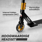 Apollo Stunt Scooter - Star Pro - HighQuality eloxierter Profi Stunt Scooter Schwarz Gold