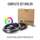Apollo 200 mm Vervangingswielen set voor Apollo City Scooter LED Zwart