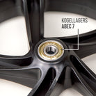 Apollo 200 mm Vervangingswielen set voor Apollo City Scooter LED Zwart