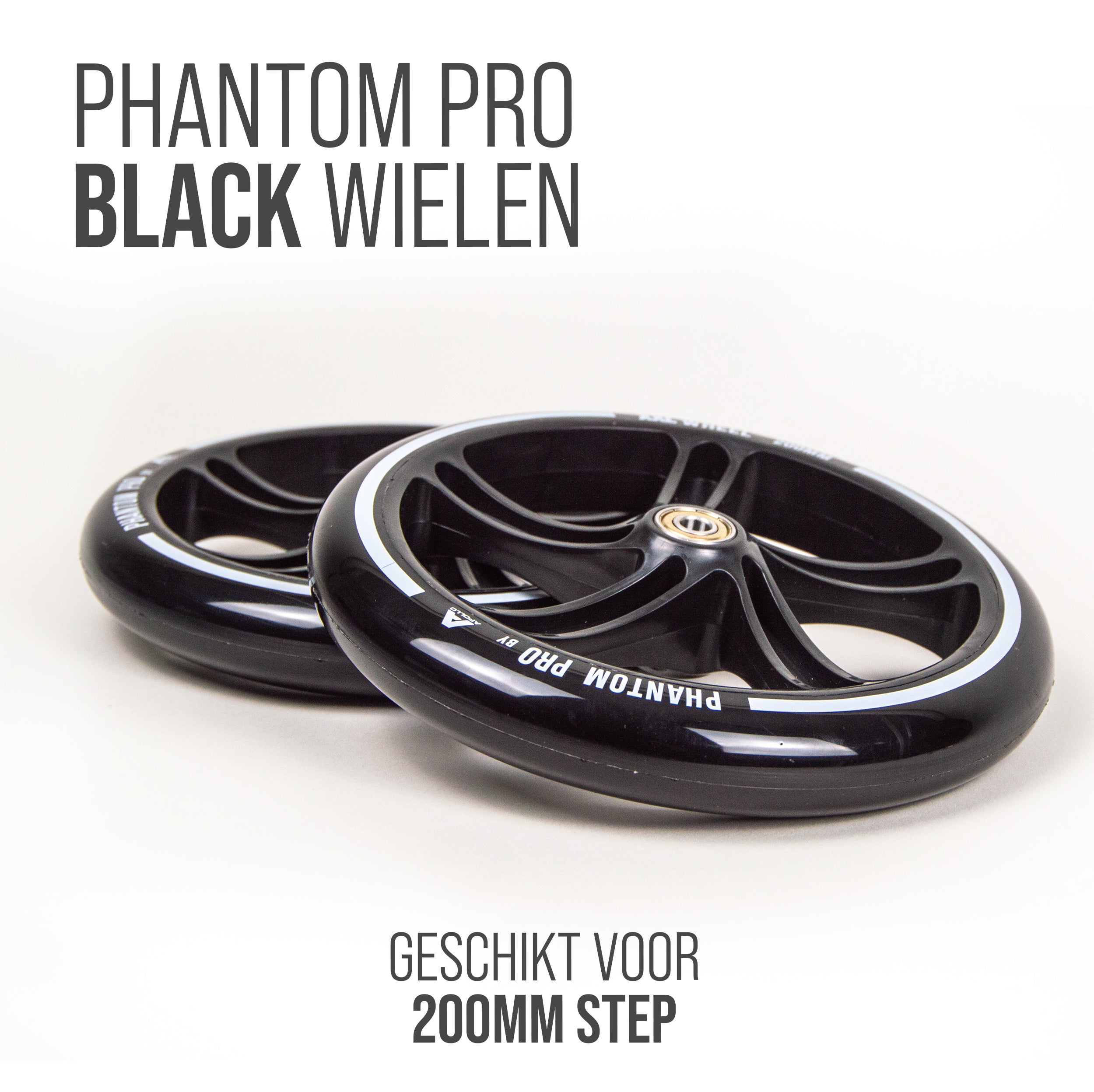 Apollo 200 mm Vervangingswielen set voor Apollo City Scooter Zwart