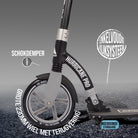 Apollo Apollo Scooter - "Hurricane" City-Scooter met vering Zwart Zilver