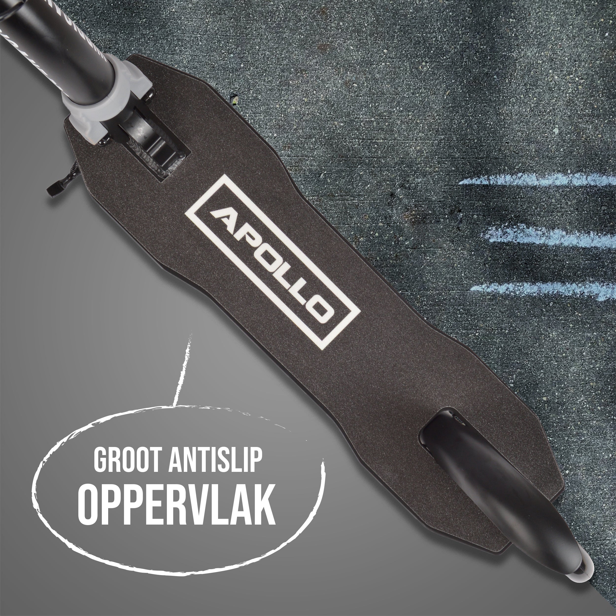 Apollo Apollo Scooter - "Hurricane" City-Scooter met vering Zwart Zilver