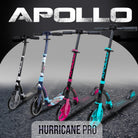 Apollo Apollo Scooter - "Hurricane" City-Scooter met vering Zwart Zilver