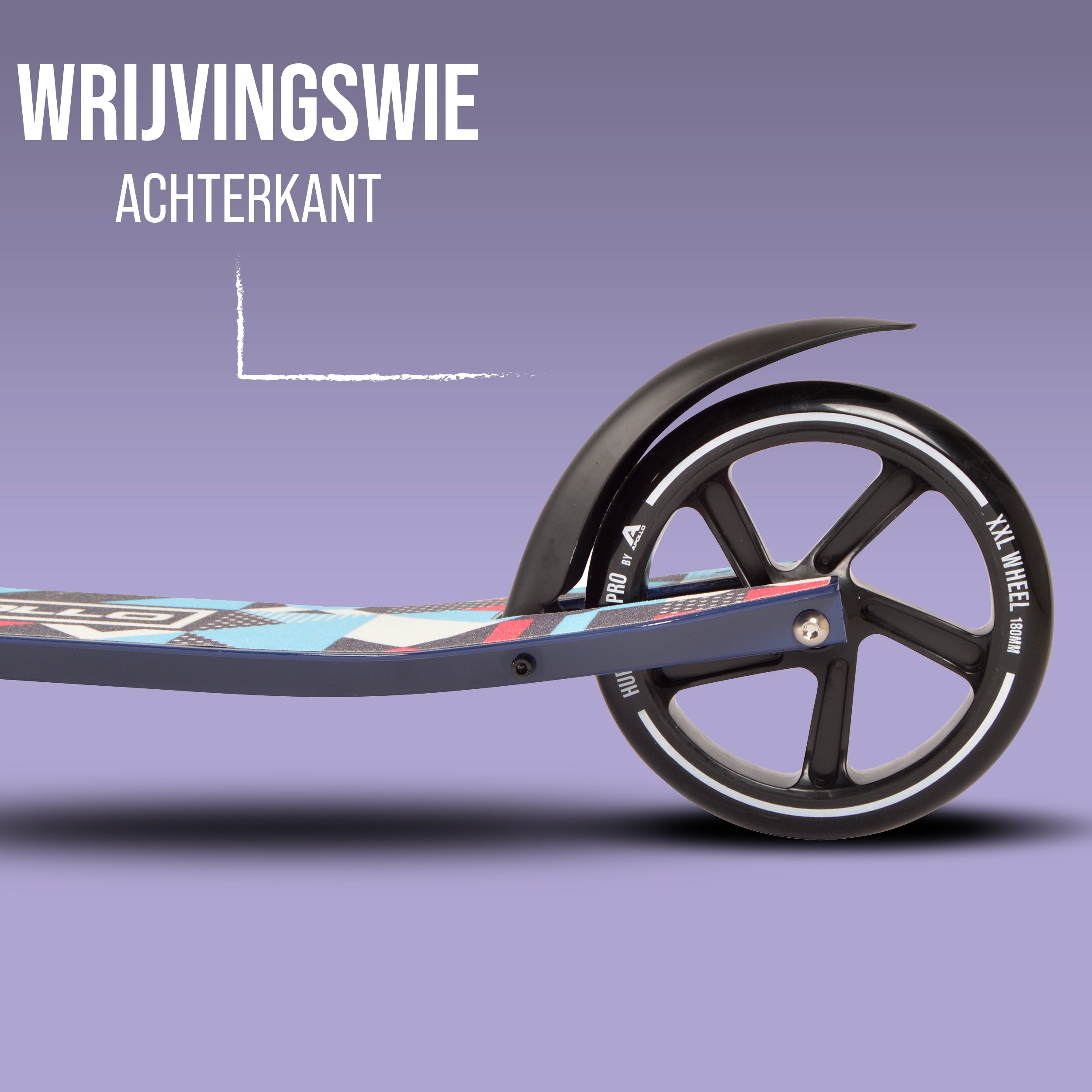 Apollo Apollo Scooter - "Hurricane" City-Scooter met vering Blauw Multicolor