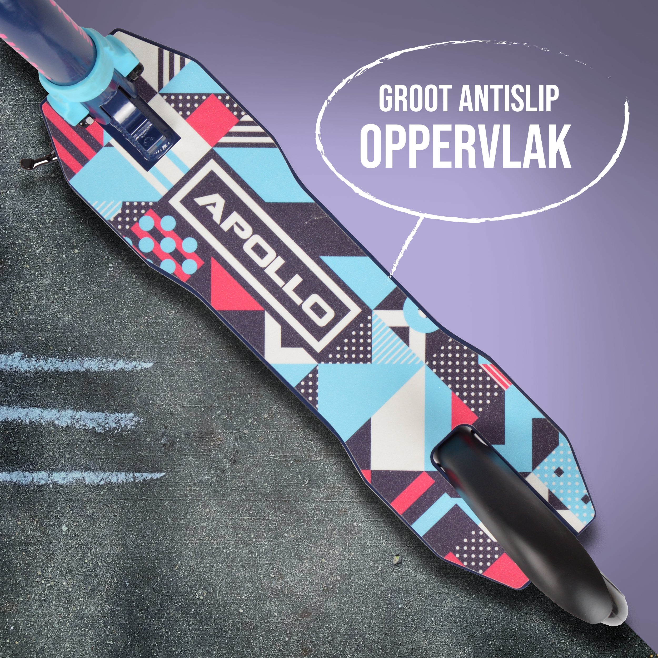 Apollo Apollo Scooter - "Hurricane" City-Scooter met vering Blauw Multicolor