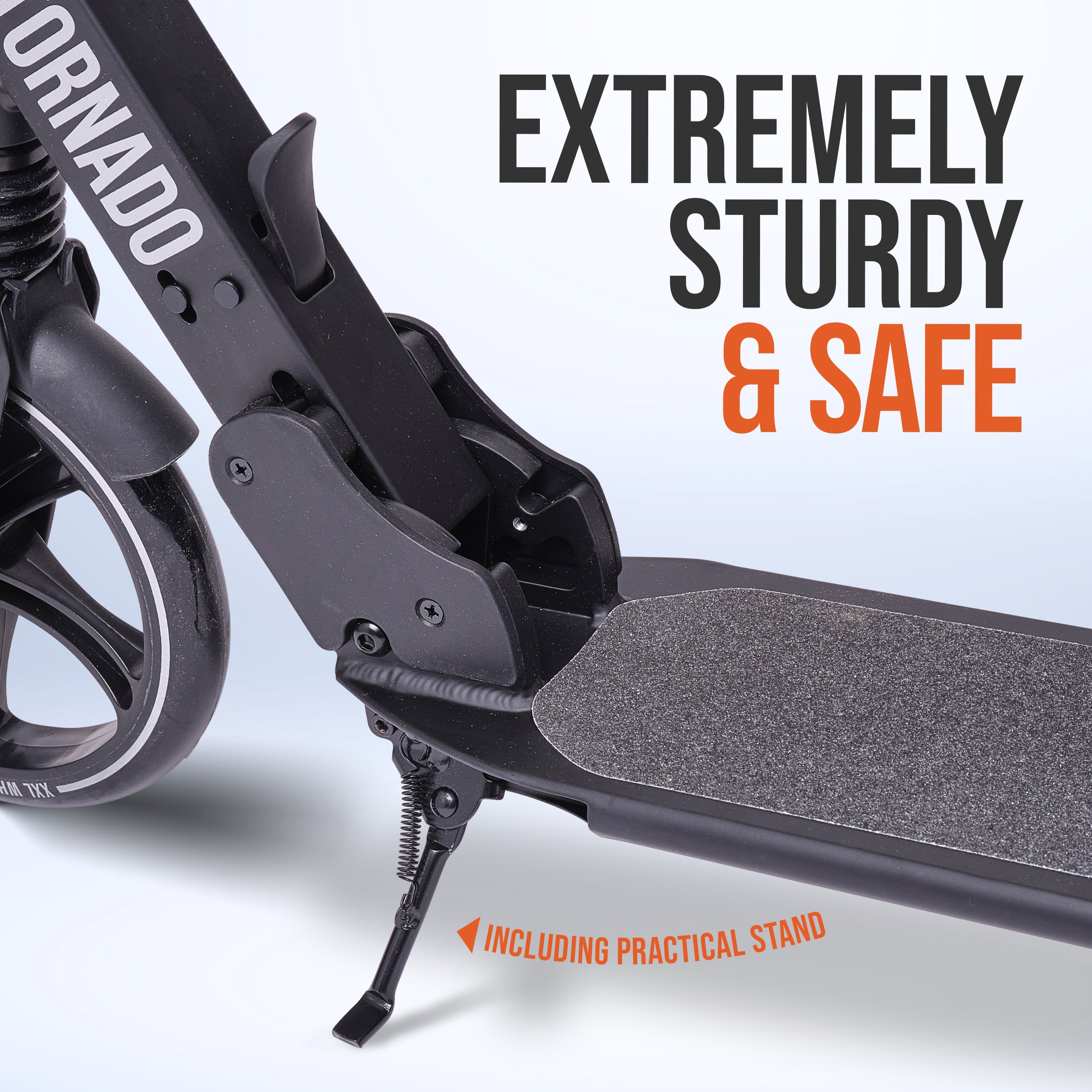 Apollo Autoped "Tornado 2.0" Cityroller voor Volwassenen en Kinderen Zwart Zilver