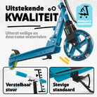 Apollo 145 mm City-Scooter met Vering "Skyracer" opvouwbaar en in hoogte verstelbaar Blauw