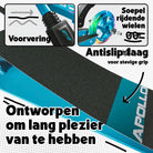 Apollo 145 mm City-Scooter met Vering "Skyracer" opvouwbaar en in hoogte verstelbaar Blauw