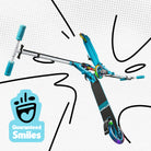 Apollo 145 mm City-Scooter met Vering "Skyracer" opvouwbaar en in hoogte verstelbaar Blauw