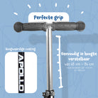 Apollo 'Kids Whiz' LED Scooter voor Kinderen - in verschillende kleuren Funny Round