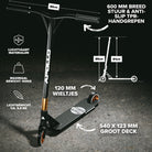 Apollo Professionele Stuntstep 'Genesis Pro X Competition' met ABEC 9 hogesnelheidskogellagers Zwart Goud