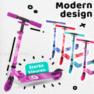 Apollo Kinderscooter 'Moonracer' LED-step met Vering Paars