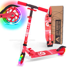 Apollo Kinderscooter 'Moonracer' LED-step met Vering Rood
