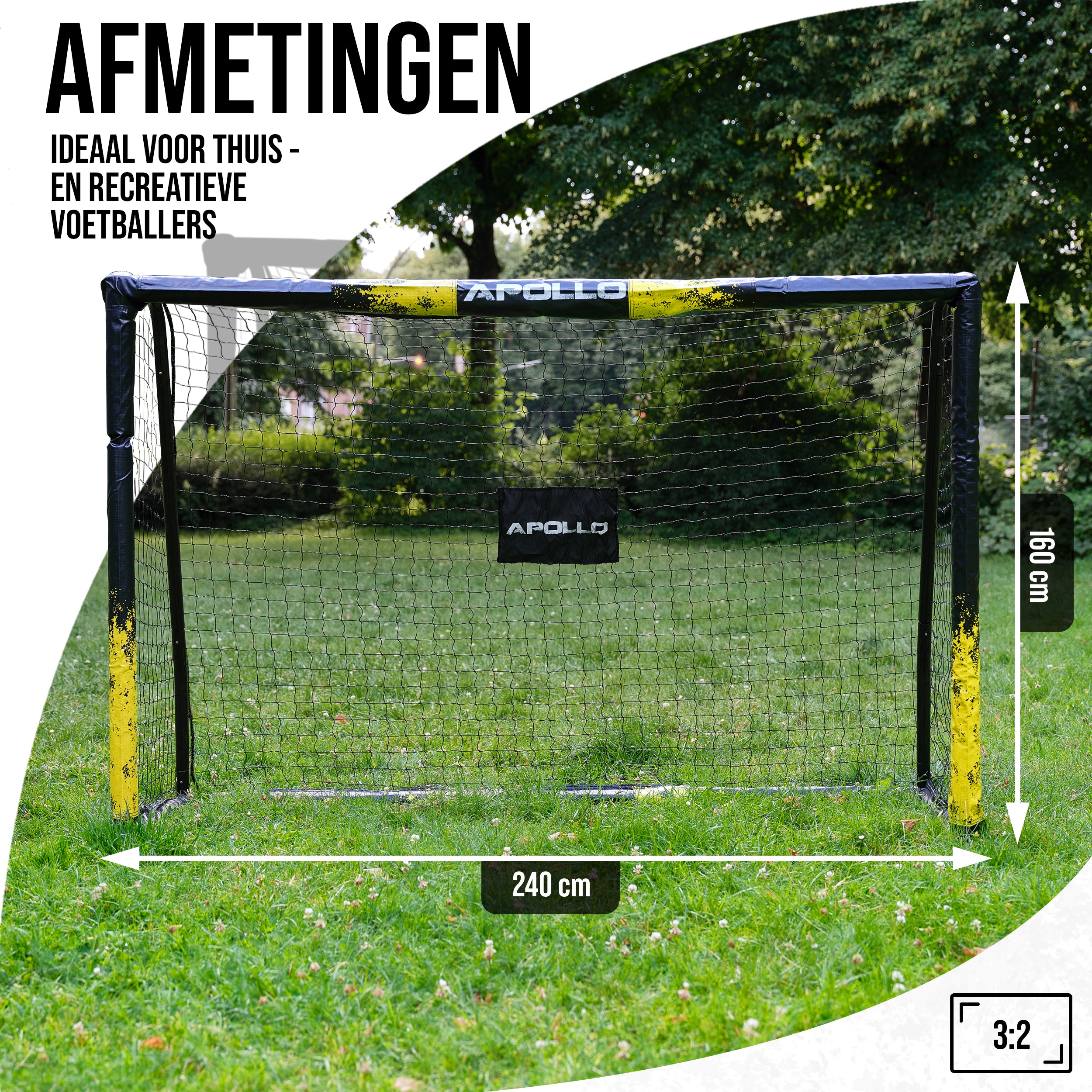 Apollo Apollo Goal Master voetbaldoel 300 cm