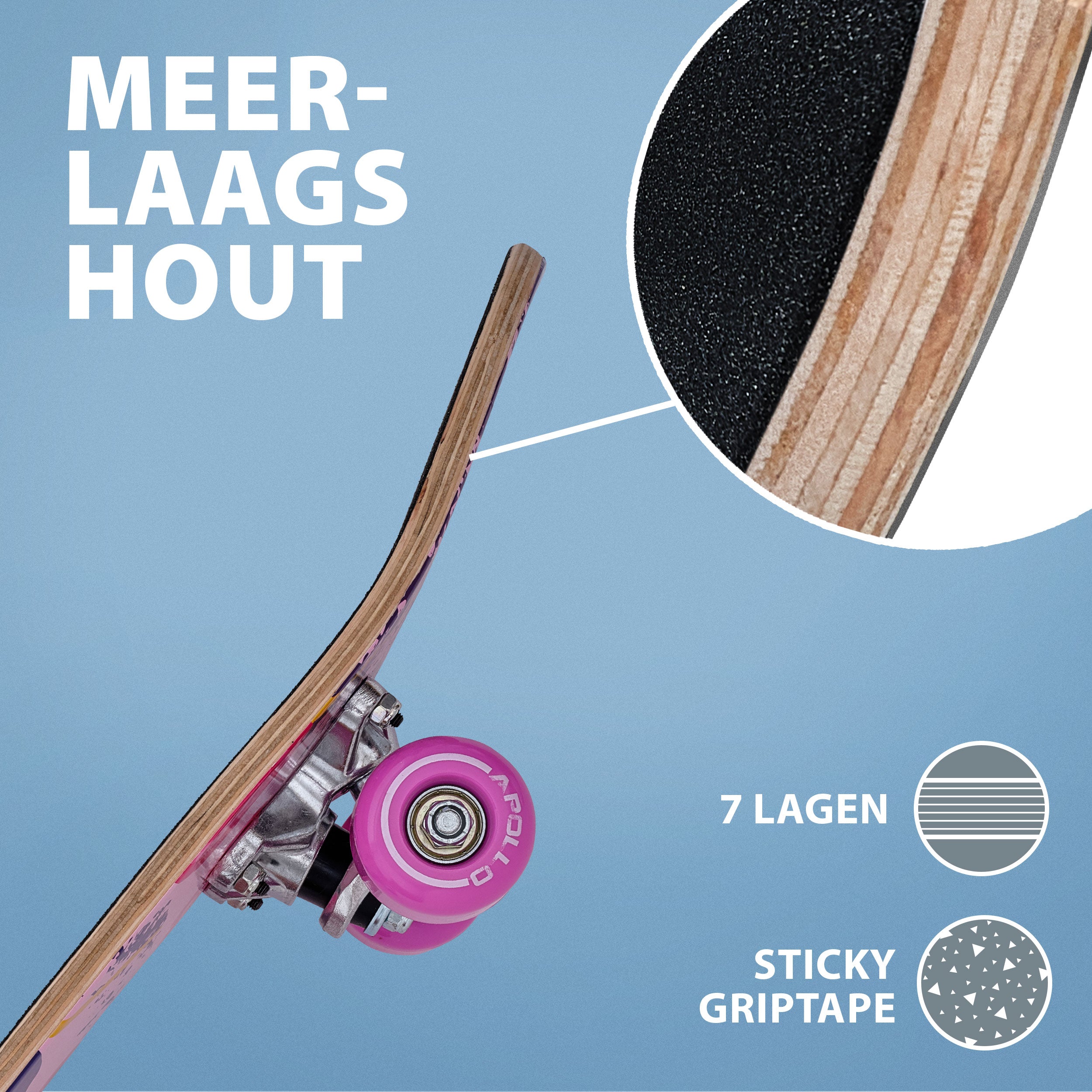 Apollo Kinderen Skateboard 61cm - Graffiti Graffiti