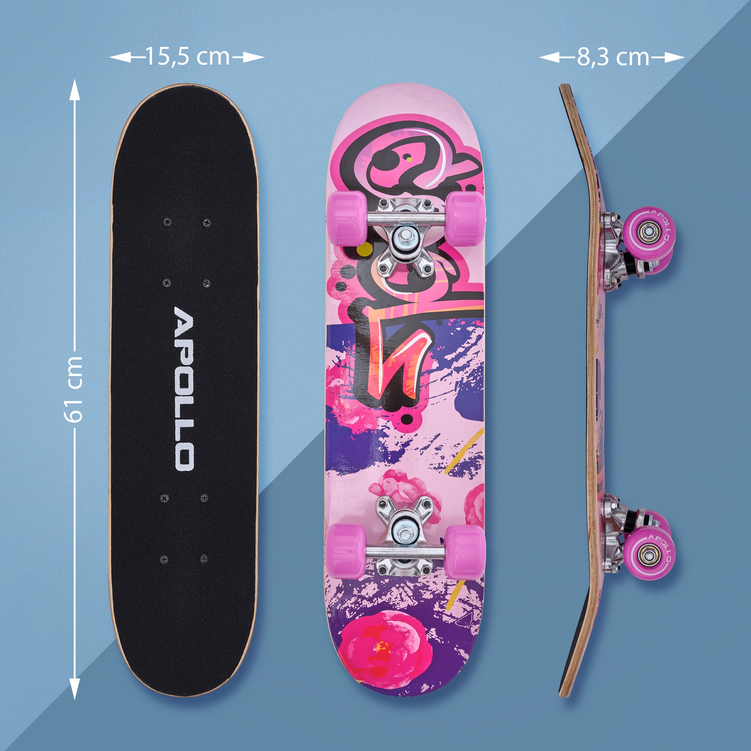 Apollo Kinderen Skateboard 61cm - Graffiti Graffiti