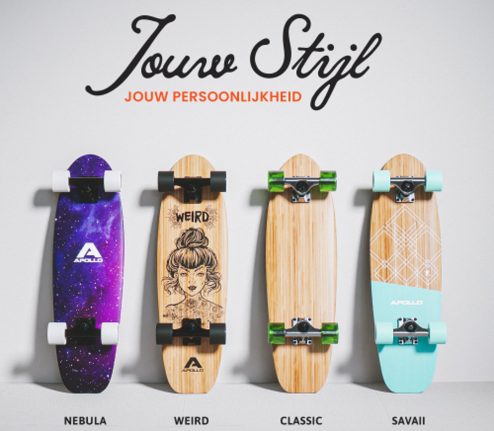 Apollo Mini-Longboard | Midi-Cruiser, compleet board 27"- Classic Green Midi Classic Green