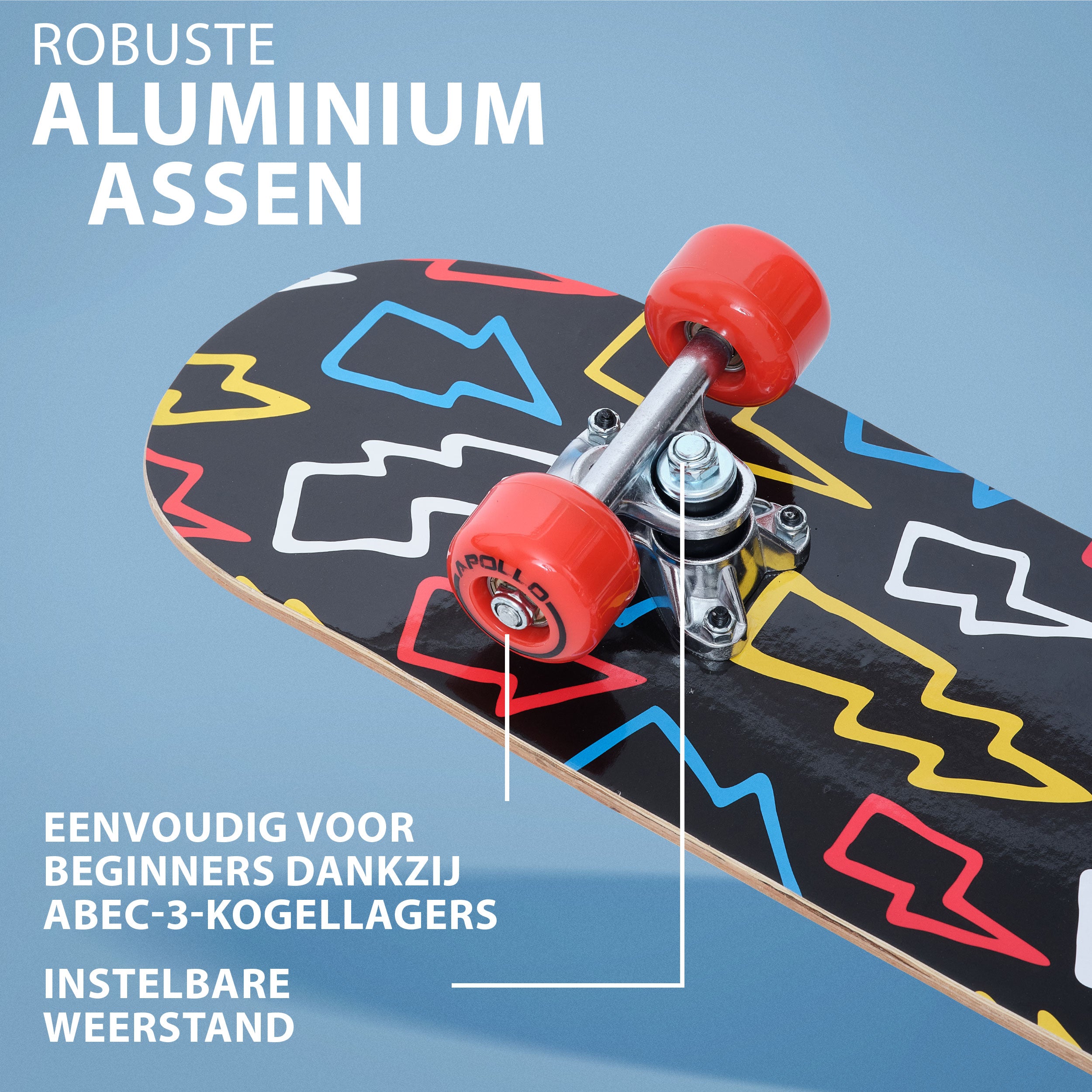 Apollo Kinderen Skateboard 61cm - Flash Flash