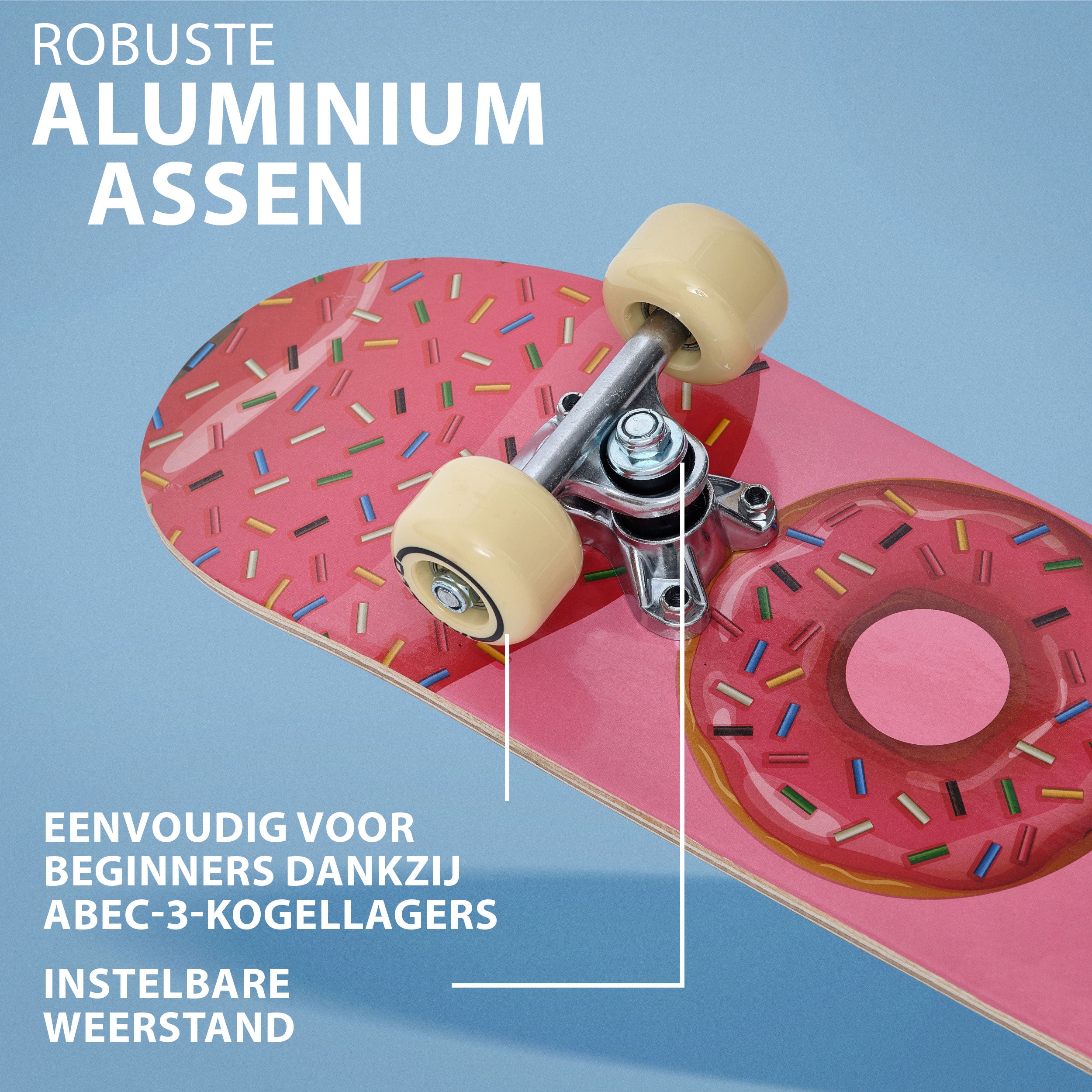 Apollo Kinderen Skateboard 61cm - Donut Donut
