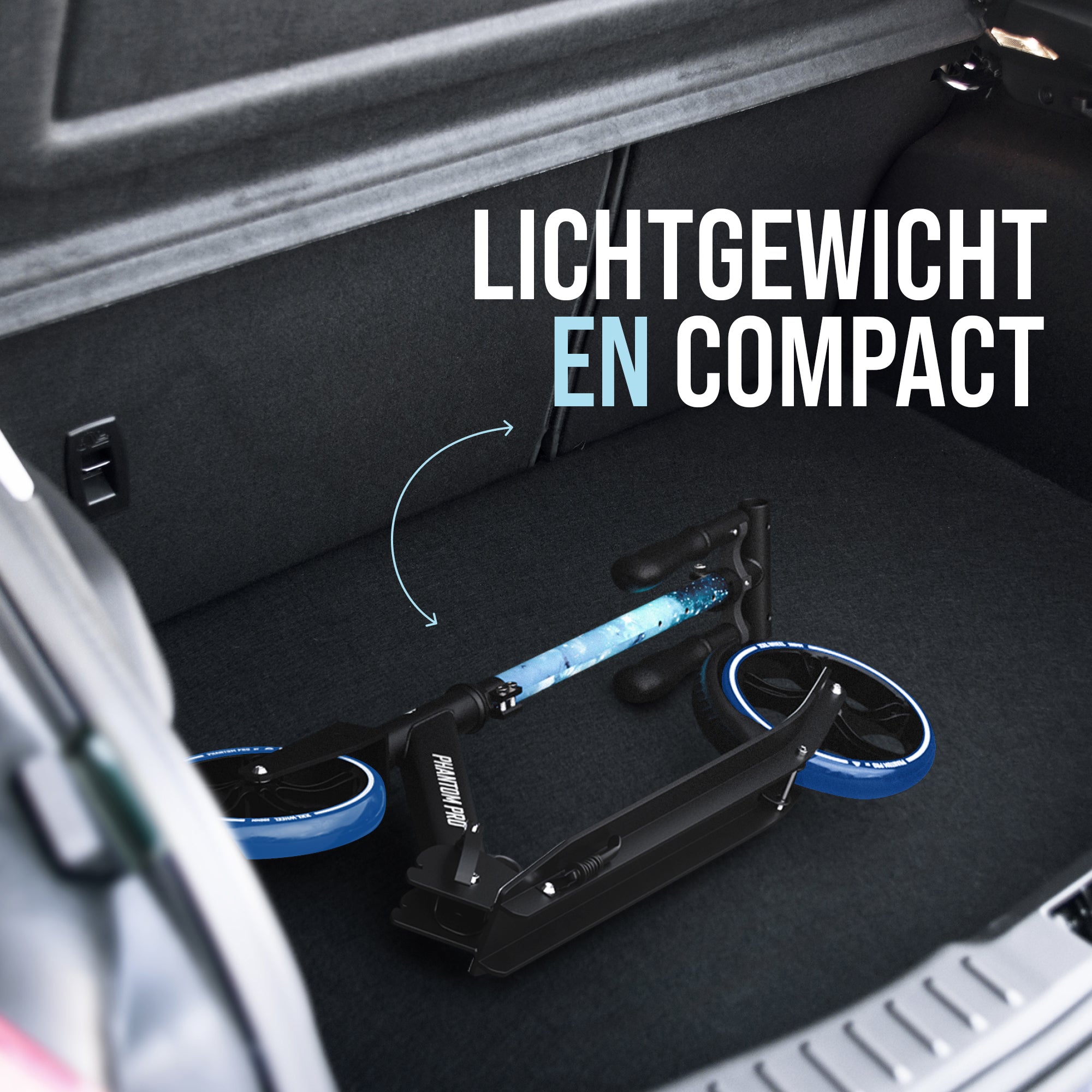 Apollo 'Phantom Pro' Opvouwbare en in hoogte verstelbare stadsscooter Stars